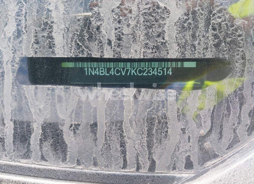 Photo 9 of 2019 Nissan Altima 2.5 SR (VIN 1N4BL4CV7KC234514)