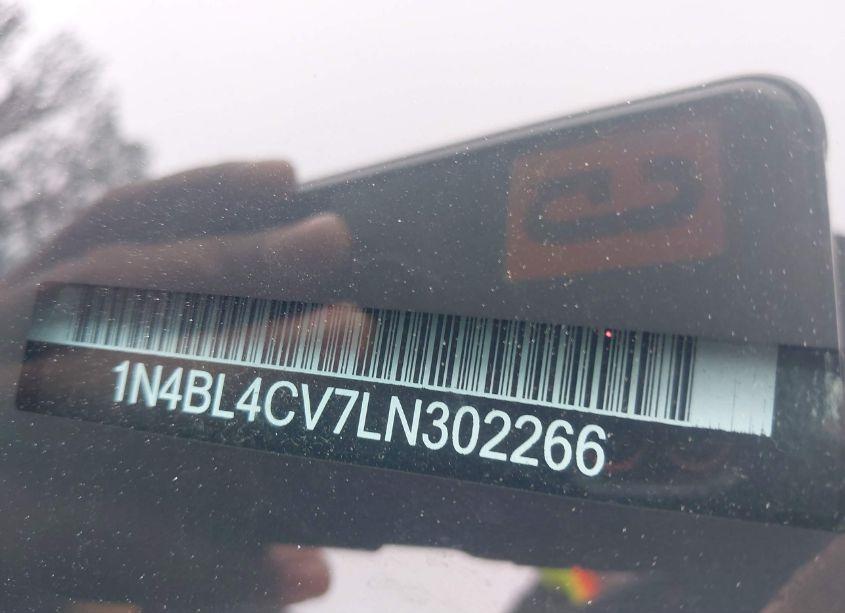 Photo 9 of 2020 Nissan Altima SR FWD (VIN 1N4BL4CV7LN302266)