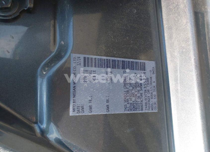 Photo 9 of 2025 Nissan Altima SR FWD (VIN 1N4BL4CV7SN355774)