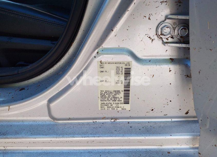 Photo 9 of 2019 Nissan Altima 2.5 SR (VIN 1N4BL4CV9KC114438)