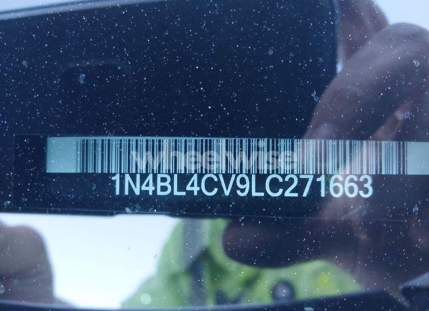 Photo 9 of 2020 Nissan Altima SR FWD (VIN 1N4BL4CV9LC271663)