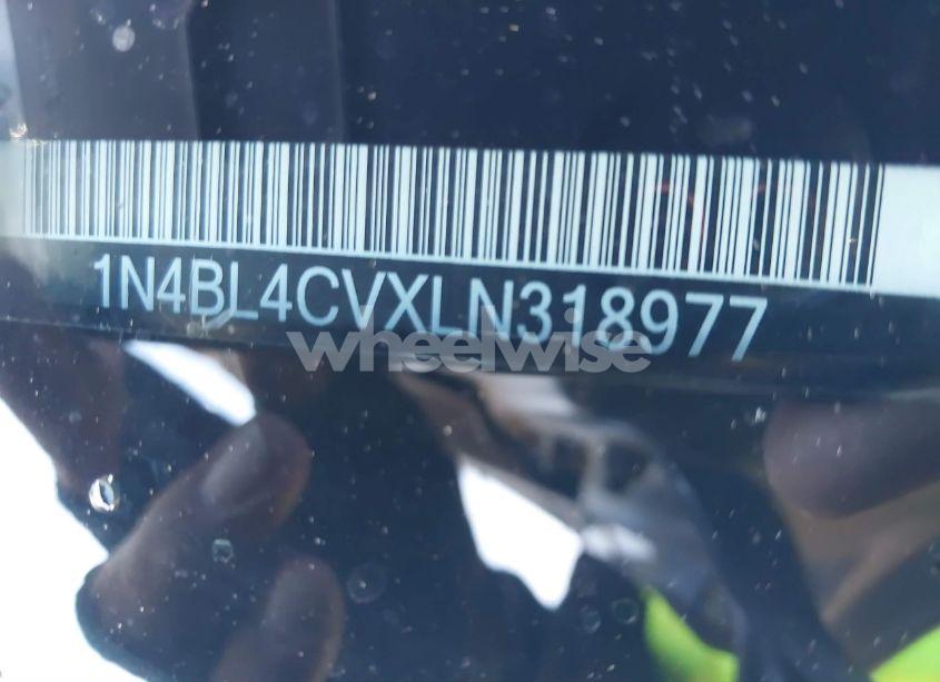 Photo 9 of 2020 Nissan Altima SR FWD (VIN 1N4BL4CVXLN318977)