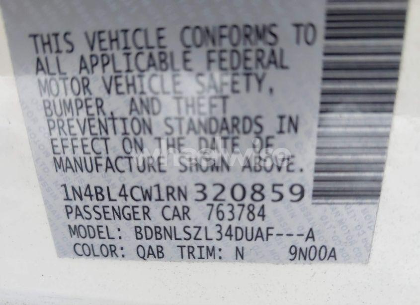 Photo 9 of 2024 Nissan Altima SR INTELLIGENT AWD (VIN 1N4BL4CW1RN320859)