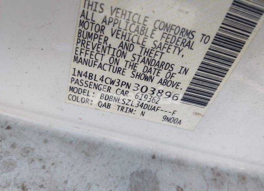 Photo 9 of 2023 Nissan Altima SR INTELLIGENT AWD (VIN 1N4BL4CW3PN303896)