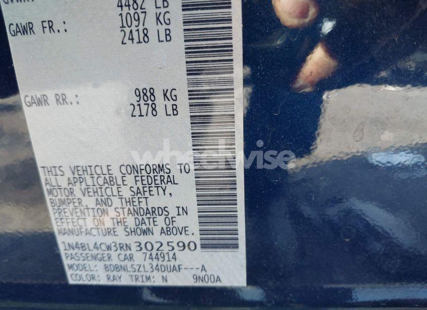 Photo 9 of 2024 Nissan Altima SR INTELLIGENT AWD (VIN 1N4BL4CW3RN302590)