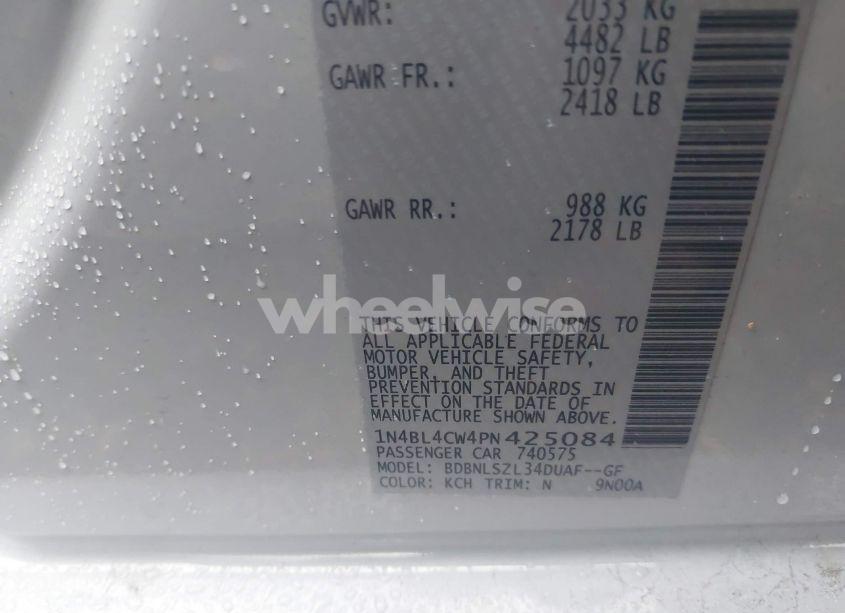 Photo 9 of 2023 Nissan Altima SR INTELLIGENT AWD (VIN 1N4BL4CW4PN425084)