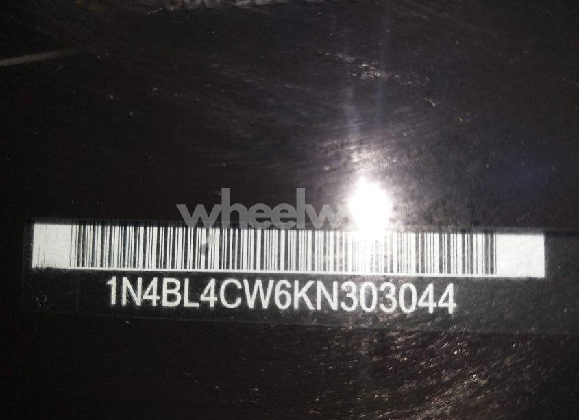 Photo 18 of 2019 Nissan Altima 2.5 SR (VIN 1N4BL4CW6KN303044)