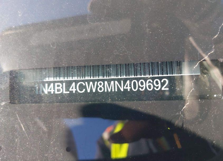 Photo 9 of 2021 Nissan Altima SR INTELLIGENT AWD (VIN 1N4BL4CW8MN409692)