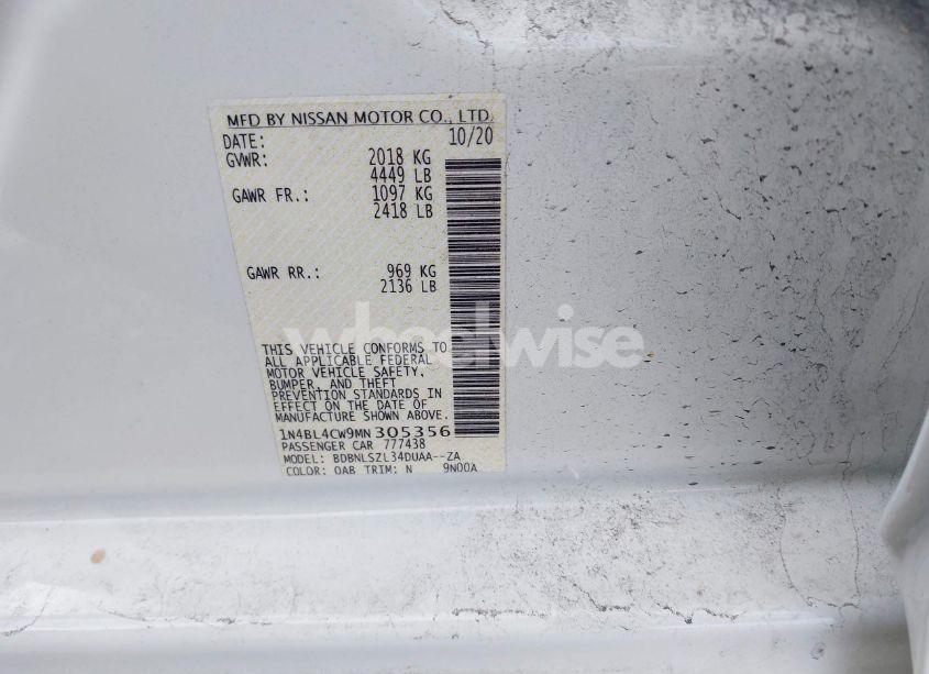 Photo 9 of 2021 Nissan Altima SR INTELLIGENT AWD (VIN 1N4BL4CW9MN305356)