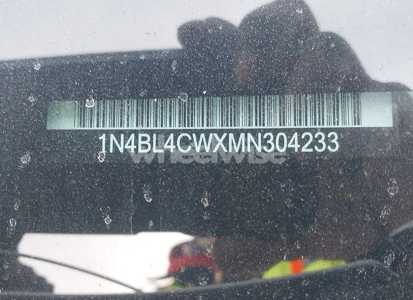 Photo 9 of 2021 Nissan Altima SR INTELLIGENT AWD (VIN 1N4BL4CWXMN304233)