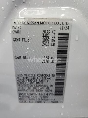 Photo 10 of 2025 NISSAN ALTIMA SR N/A (VIN 1N4BL4CWXSN343479)