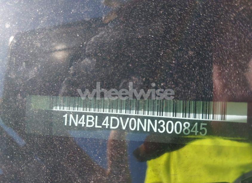 Photo 9 of 2022 Nissan Altima SV FWD (VIN 1N4BL4DV0NN300845)