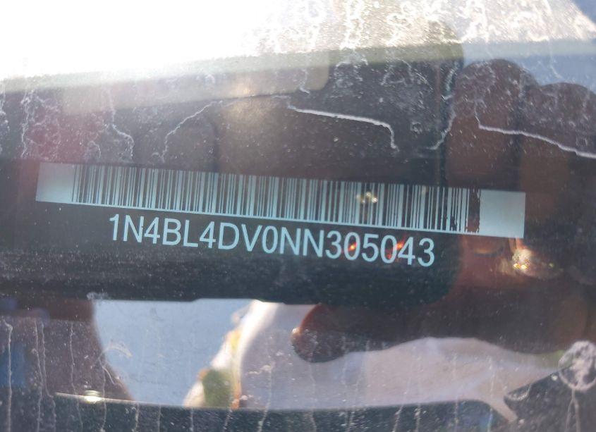 Photo 9 of 2022 Nissan Altima SV FWD (VIN 1N4BL4DV0NN305043)