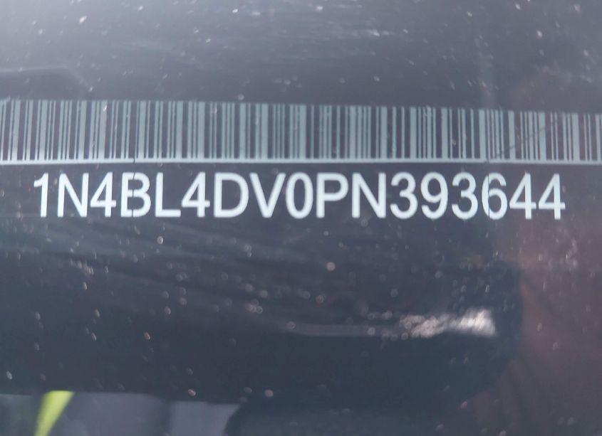 Photo 9 of 2023 Nissan Altima SV FWD (VIN 1N4BL4DV0PN393644)