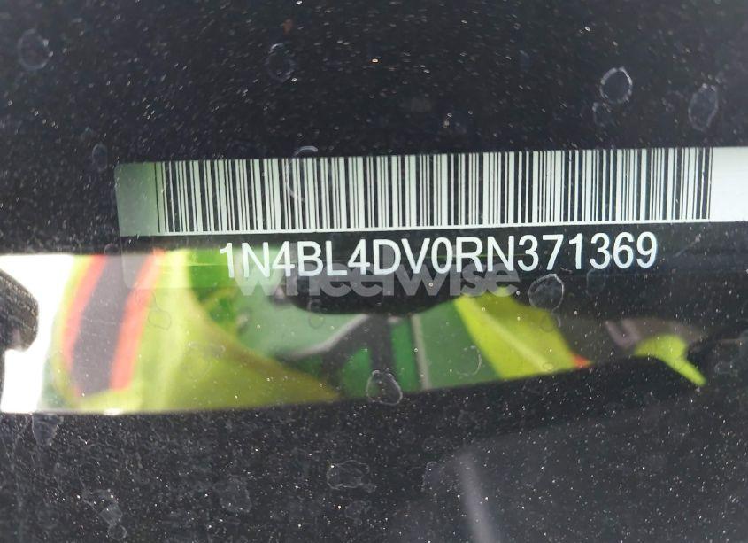 Photo 9 of 2024 Nissan Altima SV FWD (VIN 1N4BL4DV0RN371369)