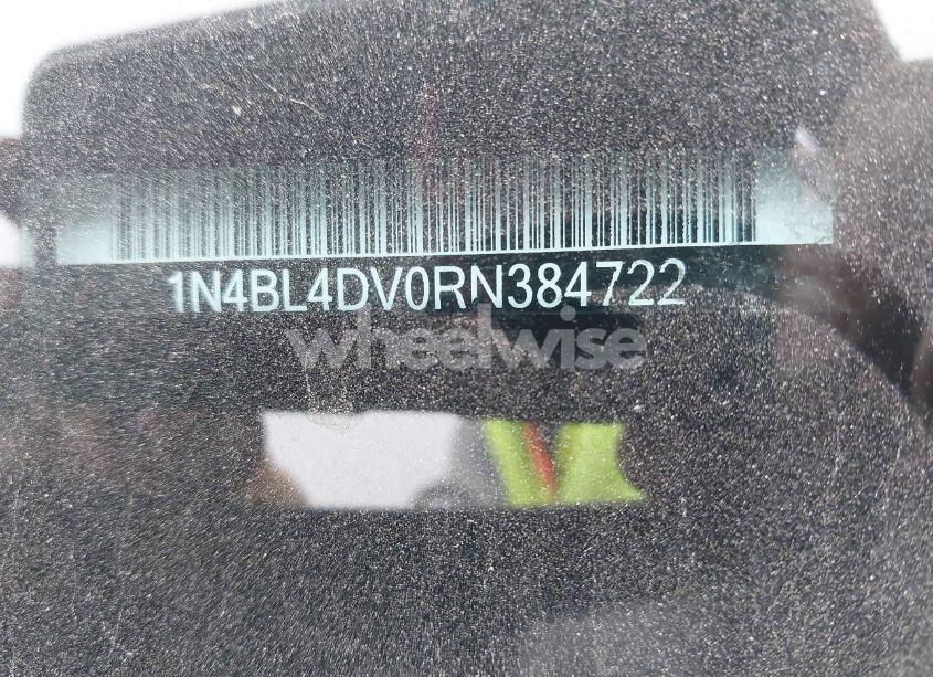 Photo 9 of 2024 Nissan Altima SV FWD (VIN 1N4BL4DV0RN384722)