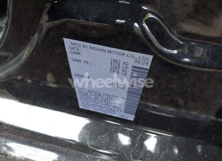 Photo 9 of 2024 Nissan Altima SV FWD (VIN 1N4BL4DV0RN416214)