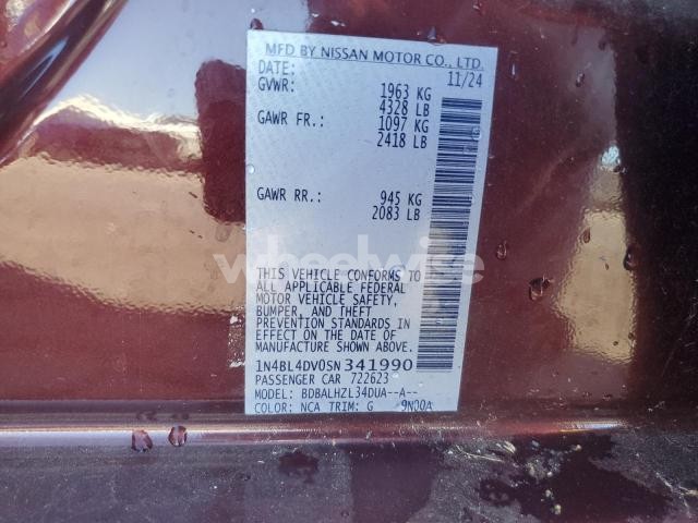 2025 NISSAN ALTIMA SV