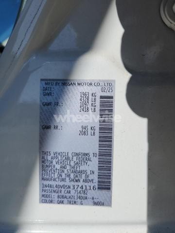 2025 NISSAN ALTIMA SV