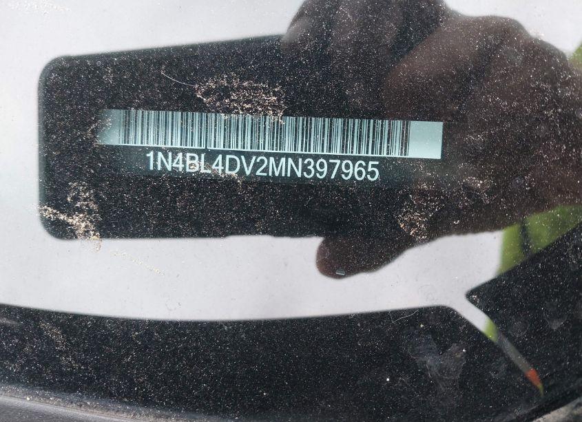 Photo 9 of 2021 Nissan Altima SV FWD (VIN 1N4BL4DV2MN397965)