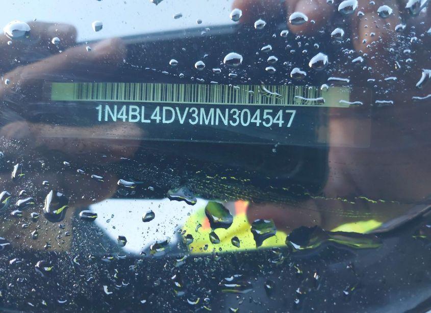 Photo 9 of 2021 Nissan Altima SV FWD (VIN 1N4BL4DV3MN304547)