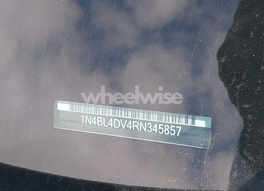 Photo 9 of 2024 Nissan Altima SV FWD (VIN 1N4BL4DV4RN345857)