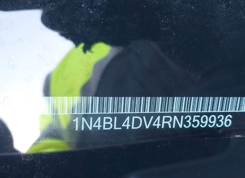 Photo 9 of 2024 Nissan Altima SV FWD (VIN 1N4BL4DV4RN359936)