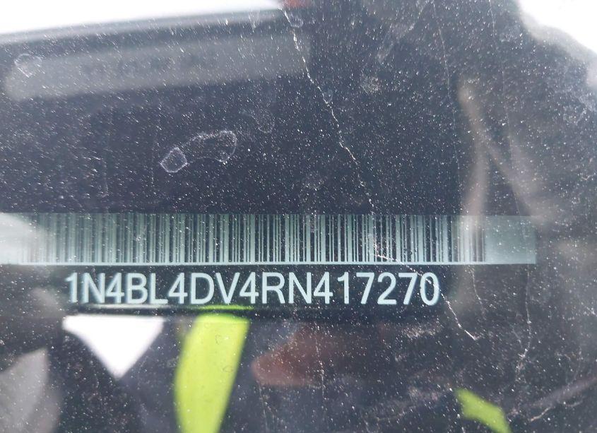 Photo 9 of 2024 Nissan Altima SV FWD (VIN 1N4BL4DV4RN417270)