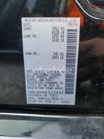 Photo 4 of 2025 NISSAN ALTIMA SV (VIN 1N4BL4DV4SN323492)