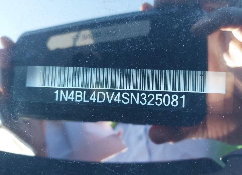 Photo 9 of 2025 Nissan Altima SV FWD (VIN 1N4BL4DV4SN325081)