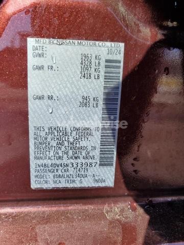 Photo 6 of 2025 NISSAN ALTIMA SV (VIN 1N4BL4DV4SN333987)