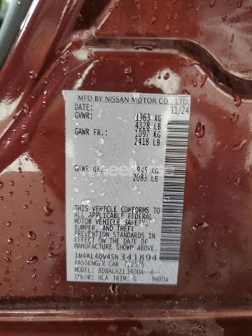 Photo 13 of 2025 NISSAN ALTIMA SV (VIN 1N4BL4DV4SN341894)