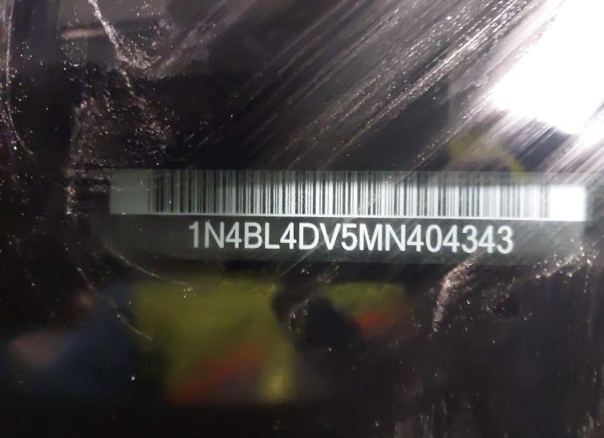 Photo 9 of 2021 Nissan Altima SV FWD (VIN 1N4BL4DV5MN404343)