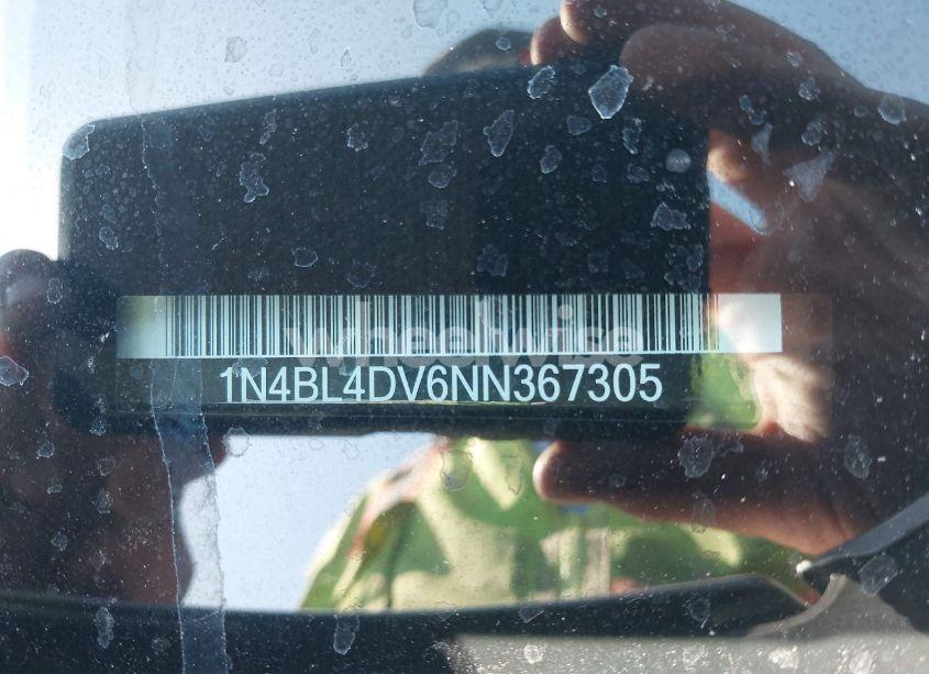 Photo 9 of 2022 Nissan Altima SV FWD (VIN 1N4BL4DV6NN367305)