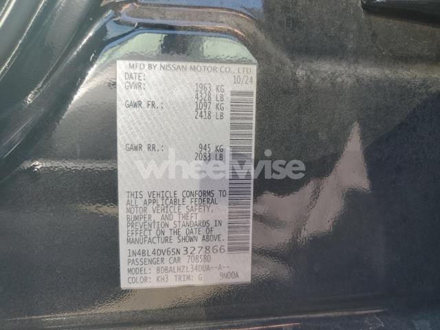 Photo 4 of 2025 NISSAN ALTIMA SV (VIN 1N4BL4DV6SN327866)