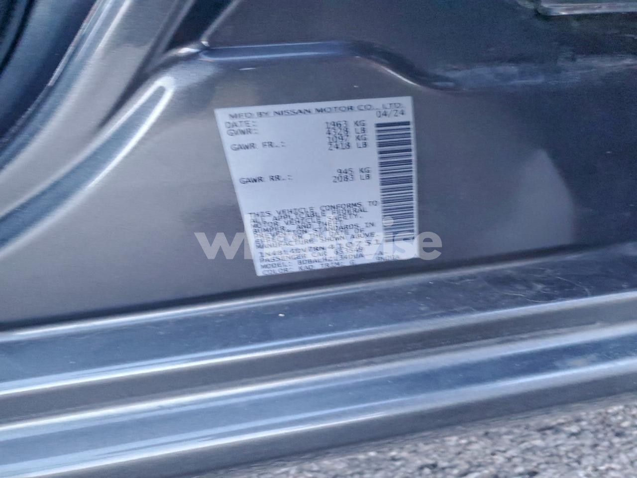 Photo 13 of 2024 NISSAN ALTIMA SV (VIN 1N4BL4DV7RN410751)