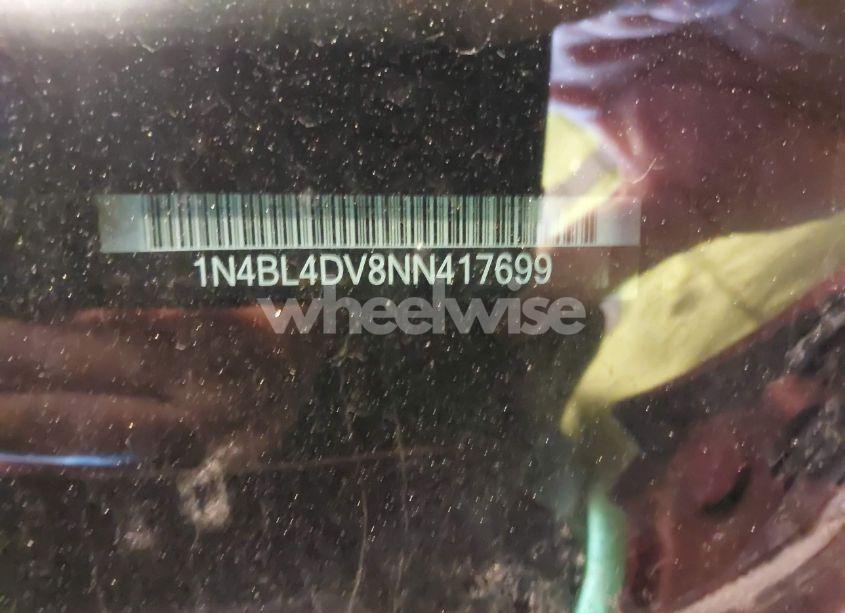 Photo 9 of 2022 Nissan Altima SV FWD (VIN 1N4BL4DV8NN417699)