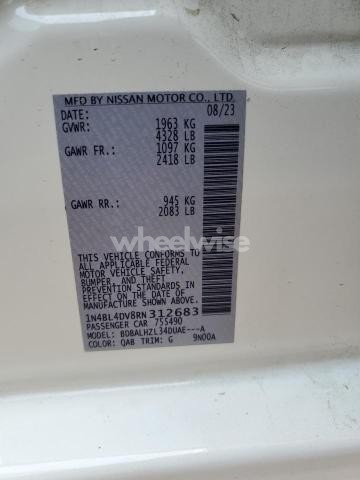 Photo 4 of 2024 NISSAN ALTIMA SV (VIN 1N4BL4DV8RN312683)