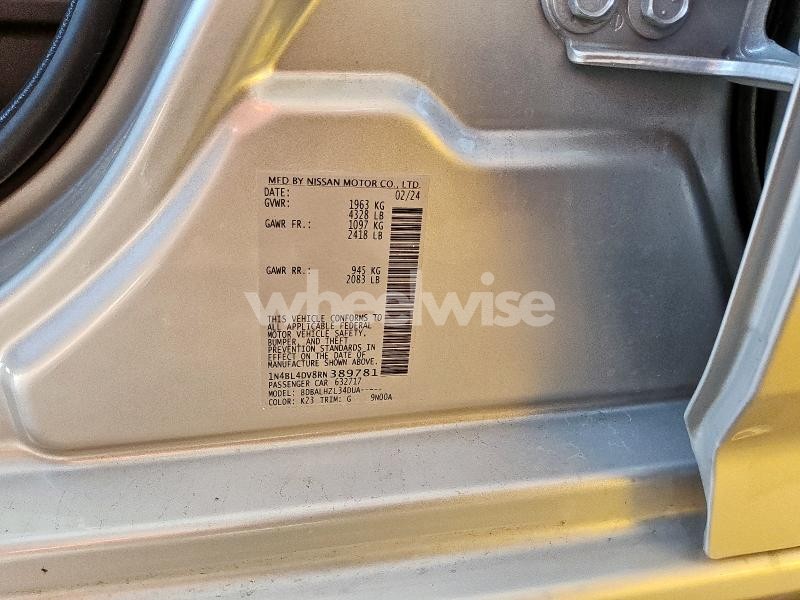 Photo 10 of 2024 NISSAN ALTIMA SV (VIN 1N4BL4DV8RN389781)