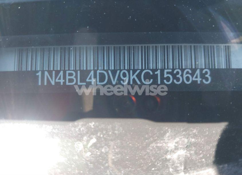 Photo 9 of 2019 Nissan Altima 2.5 SV (VIN 1N4BL4DV9KC153643)