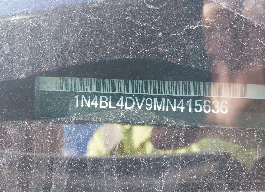 Photo 9 of 2021 Nissan Altima SV FWD (VIN 1N4BL4DV9MN415636)