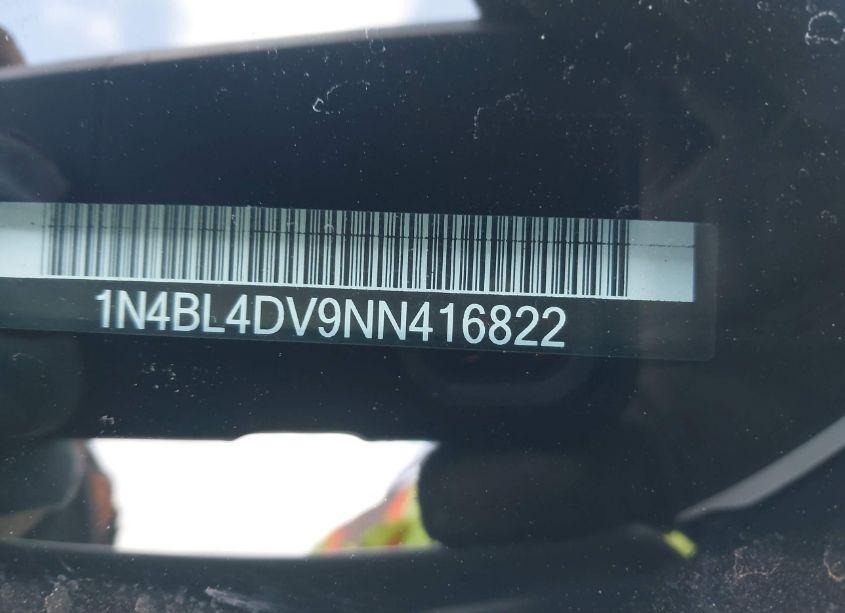 Photo 9 of 2022 Nissan Altima SV FWD (VIN 1N4BL4DV9NN416822)