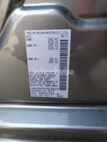 Photo 9 of 2025 NISSAN ALTIMA SV (VIN 1N4BL4DV9SN403810)