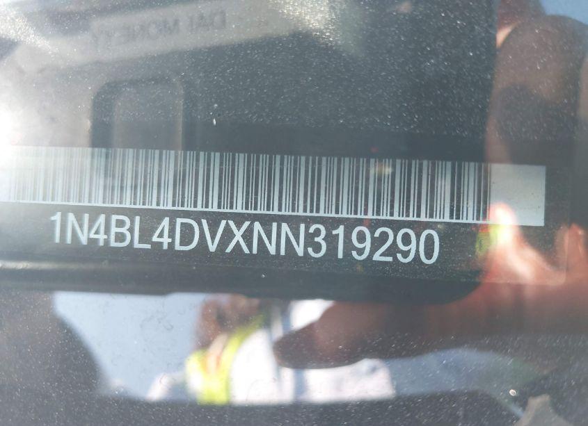 Photo 9 of 2022 Nissan Altima SV FWD (VIN 1N4BL4DVXNN319290)