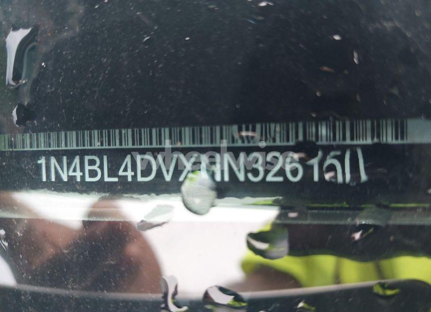 Photo 9 of 2022 Nissan Altima SV FWD (VIN 1N4BL4DVXNN326160)