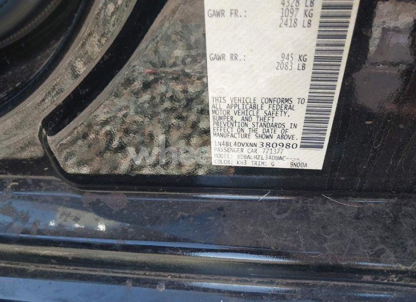 Photo 9 of 2022 Nissan Altima SV FWD (VIN 1N4BL4DVXNN380980)