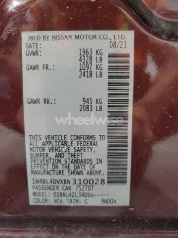 Photo 12 of 2024 NISSAN ALTIMA SV (VIN 1N4BL4DVXRN310028)
