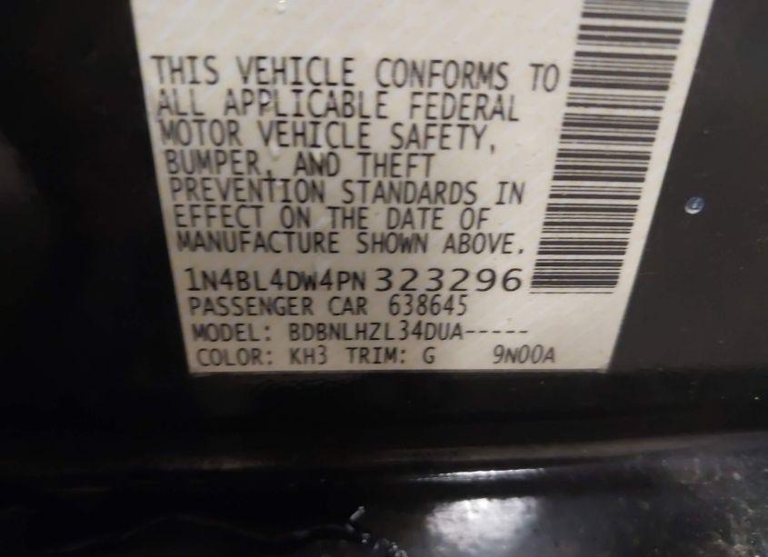 Photo 9 of 2023 Nissan Altima SV INTELLIGENT AWD (VIN 1N4BL4DW4PN323296)