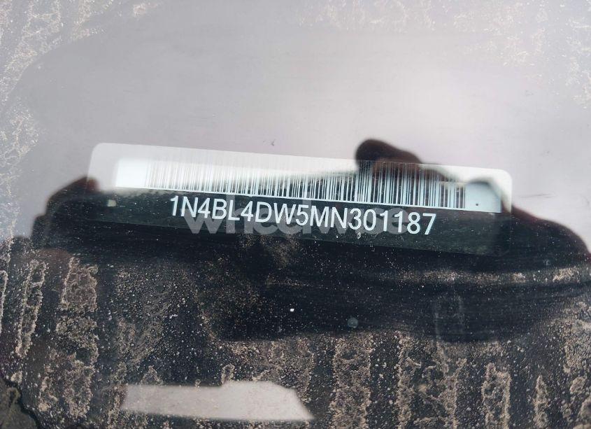 Photo 9 of 2021 Nissan Altima SV INTELLIGENT AWD (VIN 1N4BL4DW5MN301187)