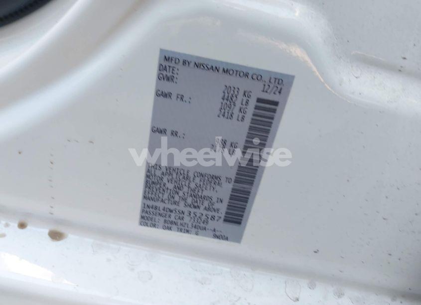 Photo 9 of 2025 Nissan Altima SV AWD (VIN 1N4BL4DW5SN352587)